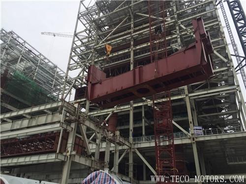 【電廠】神皖合肥廬江電廠新建項(xiàng)目工程工1號(hào)機(jī)組空預(yù)器大梁開始吊裝